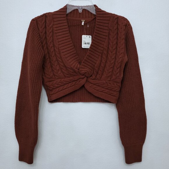 Free People Emilie Sweater Set in Cherry Cola Size XS - NWT - Picture 2 of 13